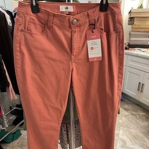 New Cabi Brick Dust curvy skinny jeans